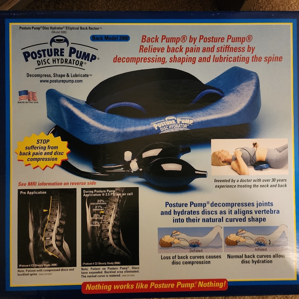NIB POSTURE PUMP DISC HYDRATOR (ModEL 2000)